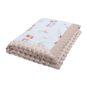 Kocyk niemowlaka Light Rayan bawełna-minky 65x75 cm