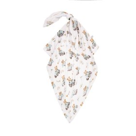 Bambusowy Otulacz Średniaka Traktory 100x110 cm