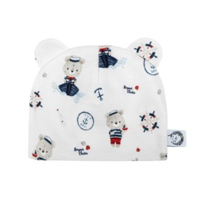 Bawełniana czapeczka niemowlęca 50/56 Marynarz