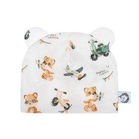 Bawełniana czapeczka niemowlęca 50/56 Retro Fox