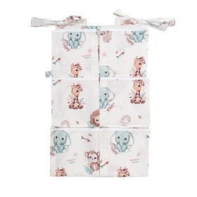 Organizer/przybornik na łóżeczko z kieszeniami Safari