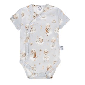 Body niemowlęce z krótkim rękawem 50 Owieczki