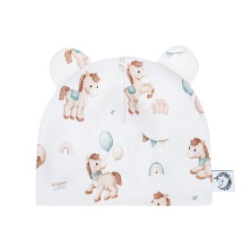 Czapeczka niemowlęca 62 Koniki