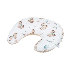 Poduszka rogal do karmienia 50x65 bawełna/minky Koniki