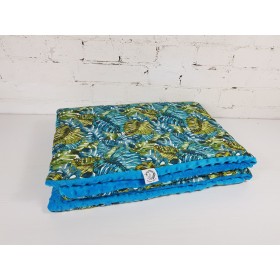 Kocyk Średniaka Powiew Tropików bawełna - minky 75x100 cm