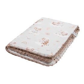 Kocyk Przedszkolaka Light Owieczki bawełna- minky 100x150 cm