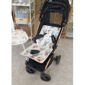Bamboo stroller insert large 36x86 Puppy