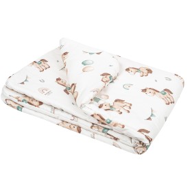 Cotton Baby Quilt Ponies 65x75 cm