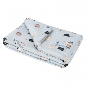 Cotton Baby Quilt 100x150 cm Astronom