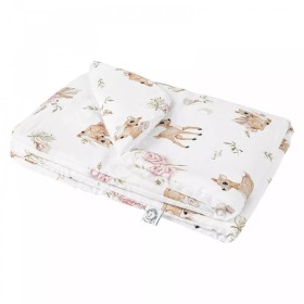 Bawełniana Kołderka z wypełnieniem 100x135 cm Sarenki