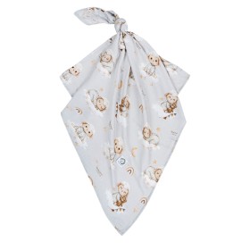 Pieluszka bawełniano bambusowa 70x70 cm Owieczki