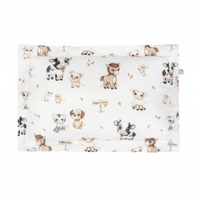 Bawełniana poduszka dekoracyjna z falbaną Farma 50x70 cm