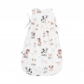 Bawełniany Śpiworek do spania Duży 6-18 mc Farma