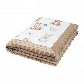 Kocyk Niemowlaka Las bawełna - minky 65x75 cm