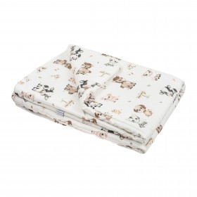 Cotton Quilt 140x200 cm Farm