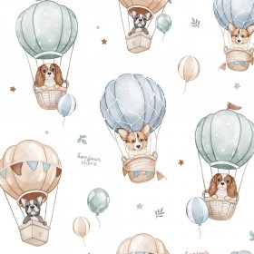 Koc piknikowy / mata plażowa 2w1 – 145 × 170 cm Pieski