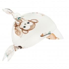 Bambusowa wiązana Chustka Trójkątna z daszkiem Safari