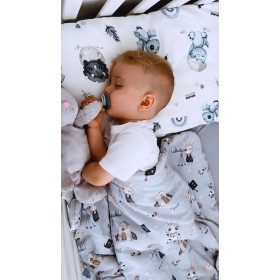 Bawełniana Kołderka z wypełnieniem 90x120 cm Królik Astronom