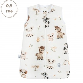 Bambusowy Śpiworek do spania Light 0-3 mc Farma 0,5 TOG