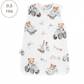 Bambusowy Śpiworek do spania Light 0-3 mc Traktory 0,5 TOG