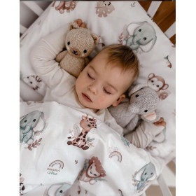 Bambusowa Poduszka Przedszkolaka Safari 40x60 cm