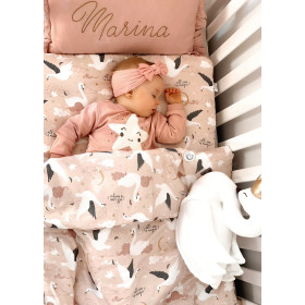 Duvet set 2 el. (pillowcases) 100x135, 40x60 Łabędzie