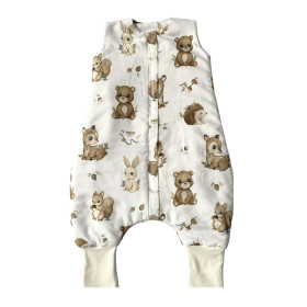 Bamboo Sleeping Bag LIGHT with legs Forest 0,5 TOG