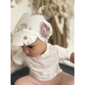 Bamboo Tiered Triangle Sling with a visor Royal baby