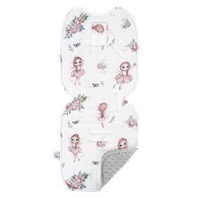 Stroller insert double-sided cotton/minky Fairy