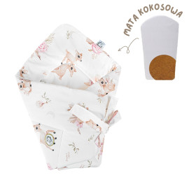Cotton padded baby horn with coconut mat Forest Animals