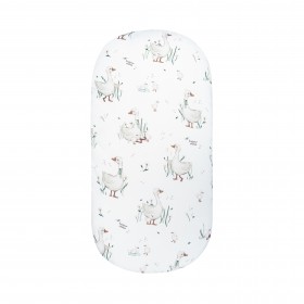 Bed sheet with elastic band 80x160 cm Geese