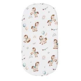 Bed sheet with elastic band 90x200 cm Ponies