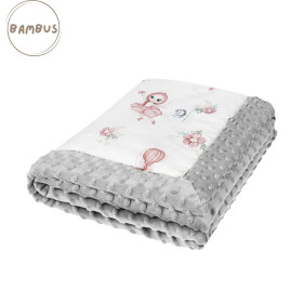 Baby blanket bamboo - minky 65x75 cm Fairy