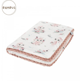 Baby blanket bamboo - minky 75x100 cm Bunny