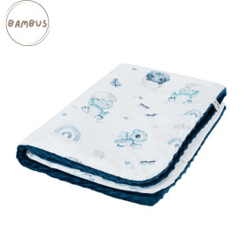 Blanket bamboo - minky 100x150 cm Dino