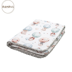 Blanket bamboo - minky 100x150 cm Puppy