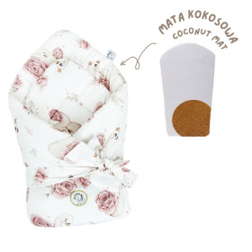 Bamboo baby swaddling Royal Baby with coconut mat 74x74 cm