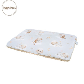 Double-sided Preschooler Pillow Sheeps bamboo/minky 40x60 cm