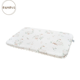 Double-sided Preschooler Pillow Geese bamboo/minky 30x40 cm