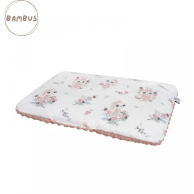 Double-sided Preschooler Pillow Bunny bamboo/minky 30x40 cm