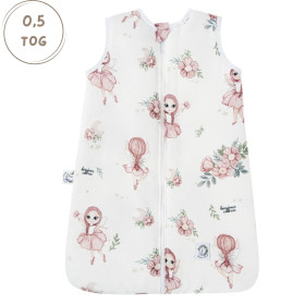 Bambusowy Śpiworek do spania Light 0-3 mc Wróżki 0,5 TOG