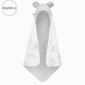 Bamboo blanket for car seat with minky fabric 90x90 cm Venus