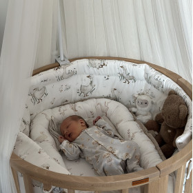 Bamboo bed bumper Geese180 cm