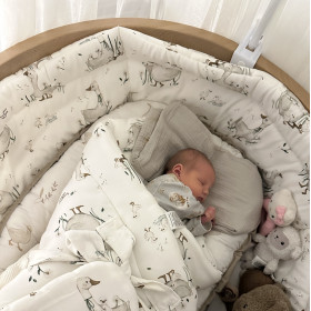 Bed bumper cotton Geese180 cm