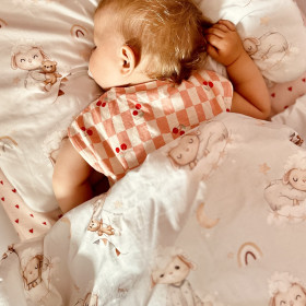 Bawełniana Poduszka Przedszkolaka Owieczki 40x60 cm