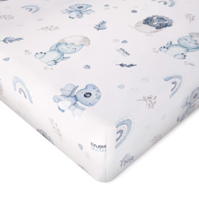 Bamboo sheet with elastic band 60x120cm Dino