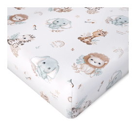 Bambusowe Prześcieradło z gumką 60x120cm Safari