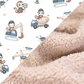 Anti-shock butterfly pillow Monkey cotton/boucle