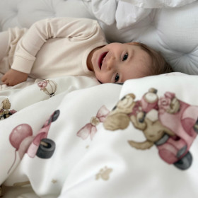 Bambusowa Kołderka Średniaka Bianca 75x100 cm