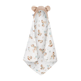 Bambusowy Kocyk do fotelika samochodowego Koniki 90x90 cm